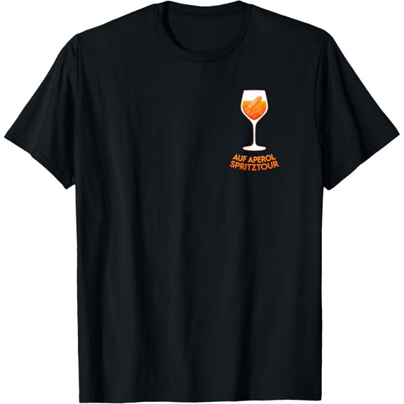 On Aperol Spritztour. Summer Drink 2020 Aperol Spritz Fun T-Shirt men and women can wear, black, white, gifts