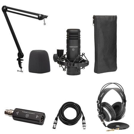 UPC: 0192223222618 | Platform Series TAP500 Hyper-Cardioid Dynamic Broadcast Microphone Bundle with Broadcast Arm  TAPH500 Monitor Headphones  TAP100MP Mic Preamp  XLR M to F Cable