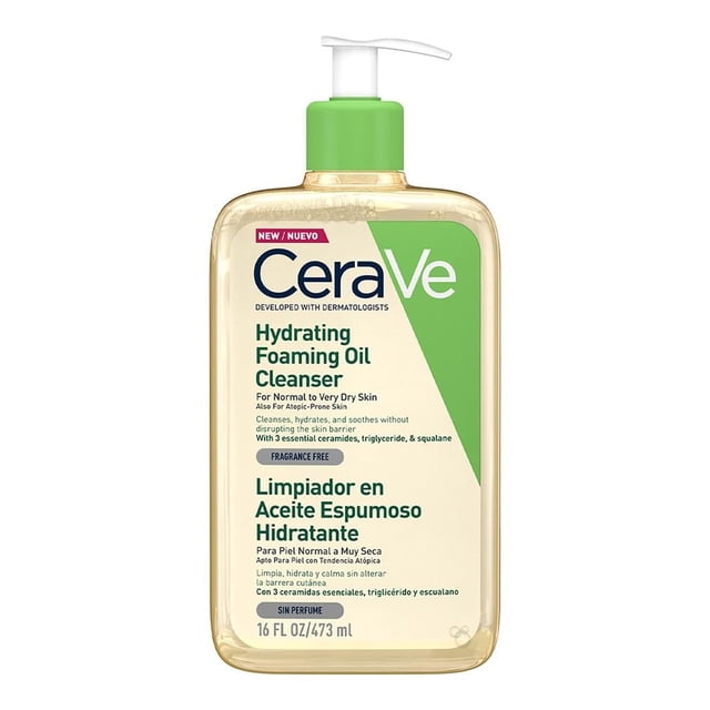 Limpiador en Aceite Espumoso Hidratante CeraVe para Rostro y Cuerpo 473 ml