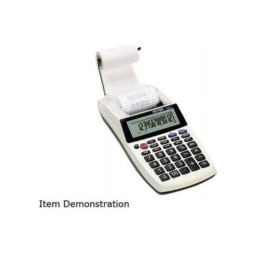 Victor 1205-4 One-Color Printing Calculator with 12-Digit LCD Display, White