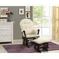 thumbnail image 4 of Angel Line Windsor Glider and Ottoman, Espresso Finish with Beige Cushions, 4 of 6