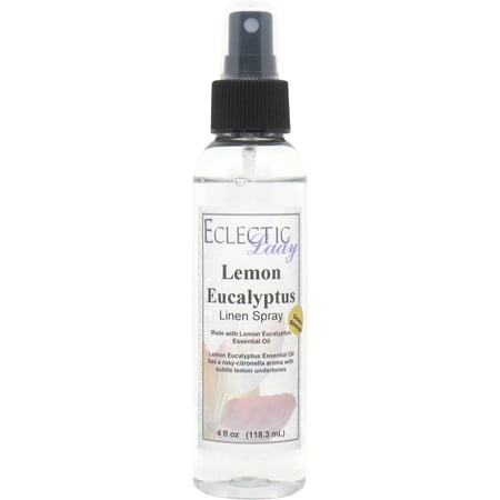 Lemon Eucalyptus Linen Spray (Double Strength) 4 ounces Made With Lemon Eucalyptus Essential Oil