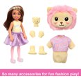 thumbnail image 5 of Barbie Cutie Reveal Cozy Cute Tees Series Chelsea Doll & Accessories, Plush Lion, Brunette Small Doll, 5 of 6