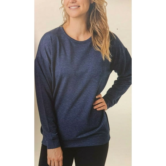 Tuff Athletic Ladies' Sweatshirt, Melange Blue Medium - NEW