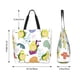 thumbnail image 5 of Disketp Orange Green Avocado Bolsa Tote Estampada para Mujer, Bolso de Hombro y de Mano para Compras y Viajes, 5 of 8