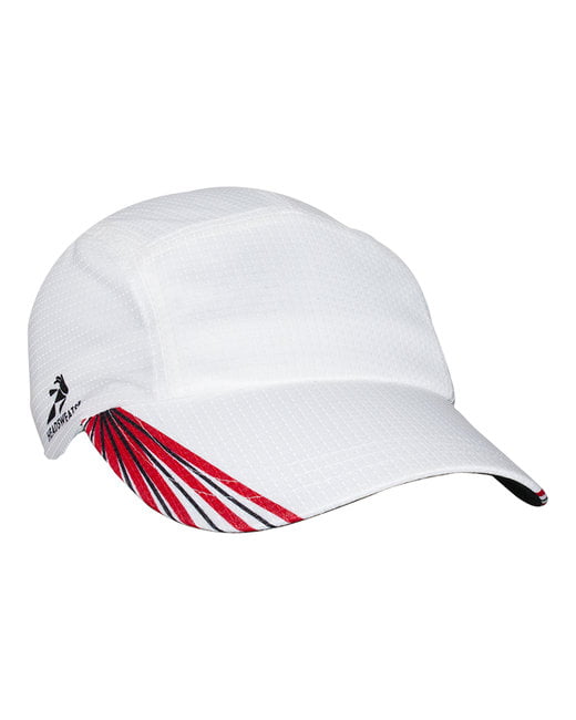 Headsweats Performance Running/Outdoor Sports Grid Race Hat One Size White Grid