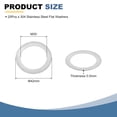 thumbnail image 2 of 20 Pcs Rondelles Plates en Acier Inoxydable 304, M30x42x0.5mm Espaceurs Plats Ultra Fins, 2 of 6