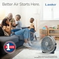 thumbnail image 2 of Lasko Wind Machine 20" 3-Speed Tilt Mechanism Floor Fan, Gray, 3300, 2 of 10