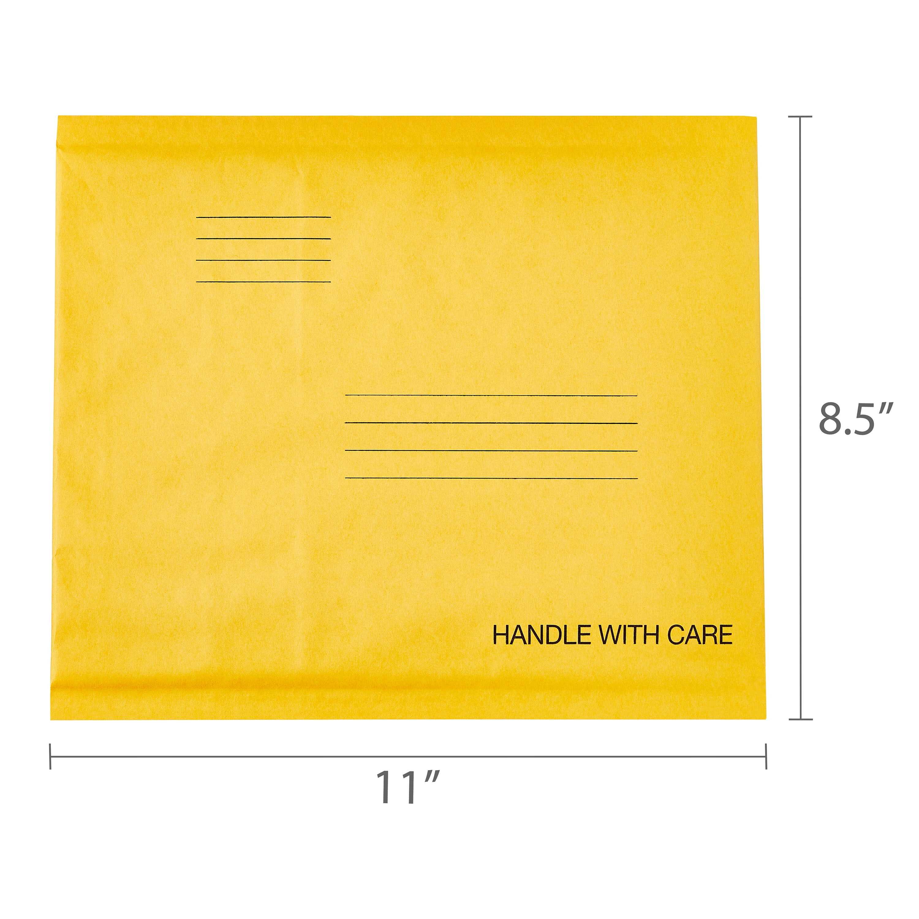 Pen+Gear Self-Sealing #2 Bubble Mailers, 8.5" x 11", 15 Pack, Kraft
