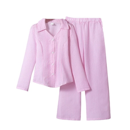 TAIAOJING Toddler Girls Outfits Sets Long Sleeve V-Neck Shirt And Pants Comfy Casual Playwear For Everyday Outdoor Party 7 12 Years Loose Fit Elastic Waist Comfort 11-12Y