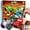 glowing 4 race car, variant on Joyfy 3 Piece DIY Wooden Race Car Painting Kit for Kids, Birthday Toy for Boys Girls Ages 6+