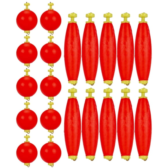 20 piezas de pesca flotadores de pesca bobbers de pesca espumas de pesca equipos de pesca para pescar