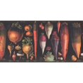 thumbnail image 2 of Légumes Expliqués Éducatif Noir Extra Large Bordure de Papier Peint Retro Conception, Rouleau 15' x 12", 2 of 3