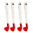 thumbnail image 1 of 4Pcs Soft Worm 10cm for Jigging, Trolling, Casting White, 1 of 8