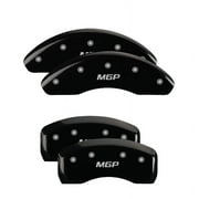 MGP 4 Caliper Covers Engraved Front & Rear Acura Black finish silver ch Fits select: 2002-2006 ACURA RSX