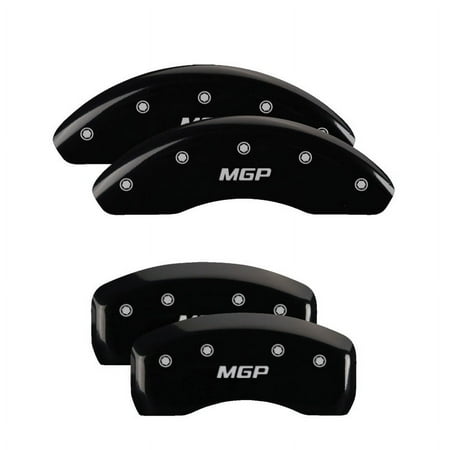 MGP 4 Caliper Covers Engraved Front & Rear Acura Black finish silver ch Fits select: 2002-2006 ACURA RSX