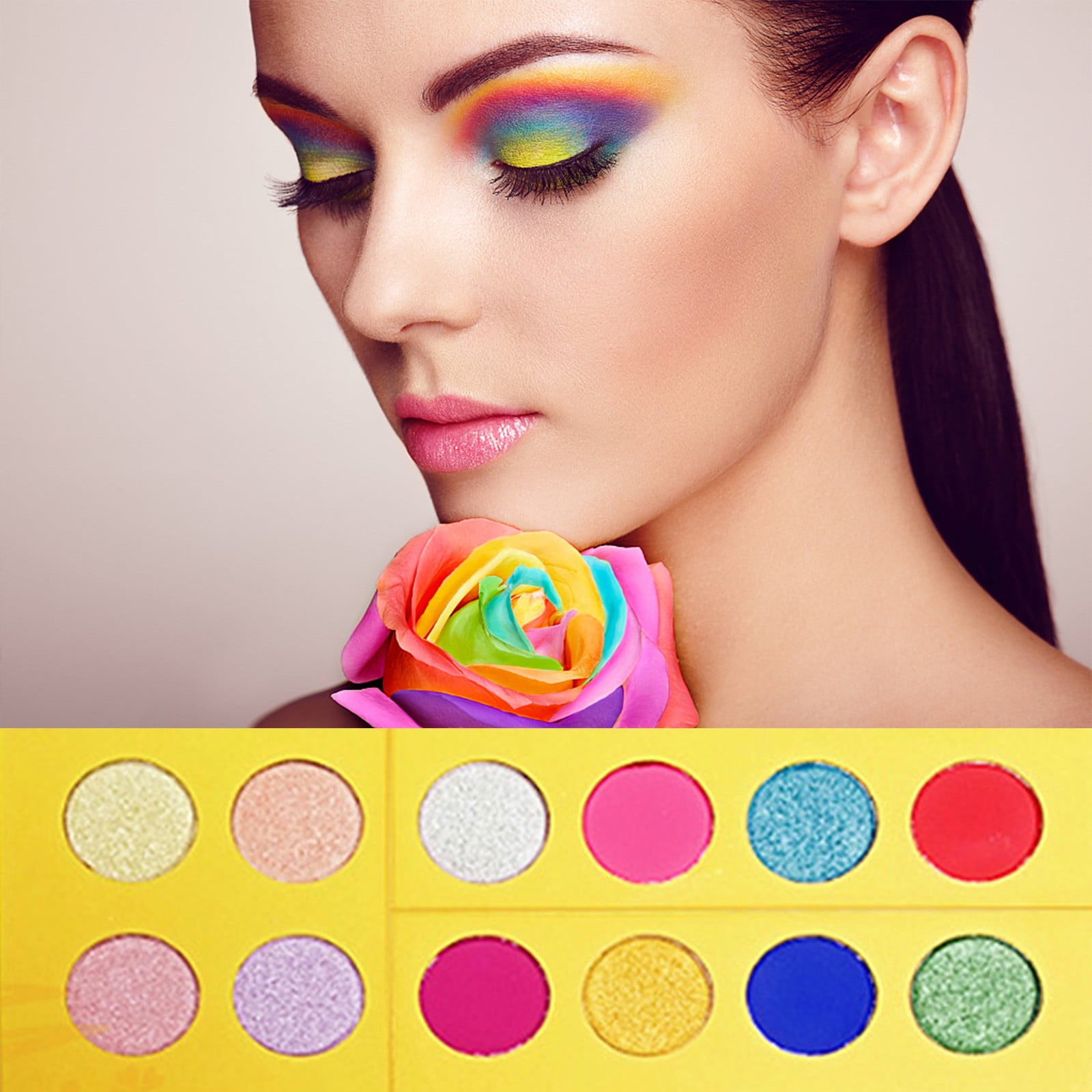 Sunhillsgrace Makeup Set 12 Color Eye Shadows Simple Long Lasting Pearl