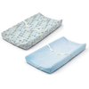 Summer Infant Ultra Plush Changing Pad Cover, Set of 2, Blue/Swirl