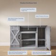 thumbnail image 3 of BELLEZE TV Stand Media Entertainment Center - Veropeso (Light Gray), 3 of 7