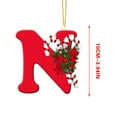 thumbnail image 3 of JilgTeok 26 Letters Christmas Tree Decoration Pendant,Christmas Tree Ornaments Personalized DIY Christmas Ornaments Christmas Decoration Xmas Tree Hanging Decor(H:3.94in), 3 of 4