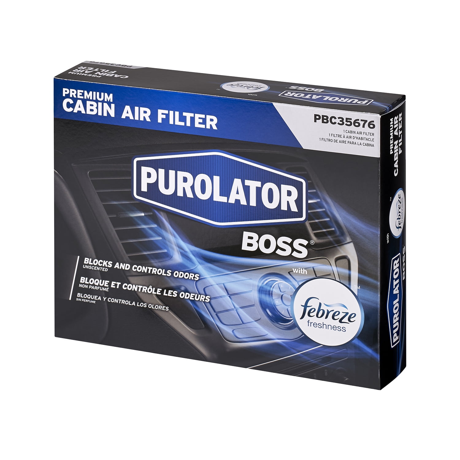 Purolator Cabin Air Filter with Febreze Freshness Purolator BOSS PBC35676 for Chevrolet