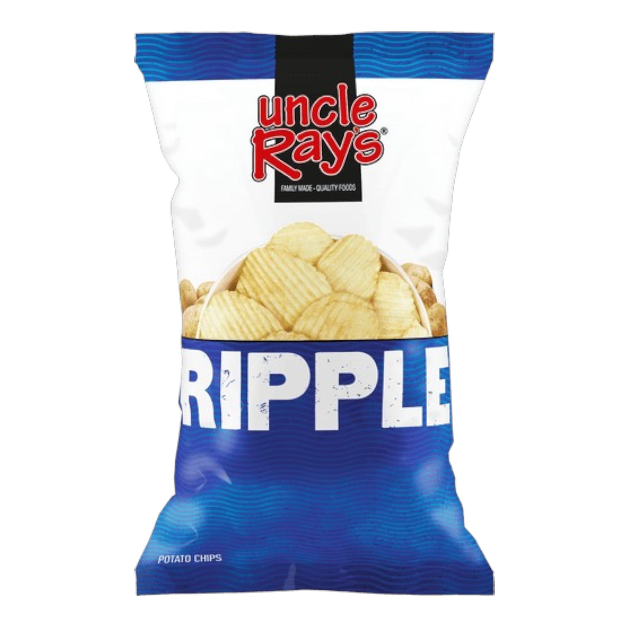 (4 pack) Uncle Rays Ripple Potato Chips, 4.5 oz