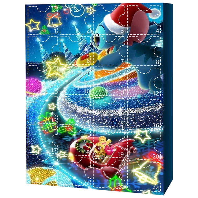 Caja de calendario de dibujos animados de figura de anime de Navidad Caja de calendario de llegada de Pikachu de 24 días