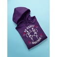 thumbnail image 2 of Unisex Graphic Happy Skeletons Hoodie Women's, 2 of 4