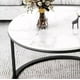 thumbnail image 4 of Mesa De Centro Doble Negro Y Blanco Redonda Moderna Negro, 4 of 5