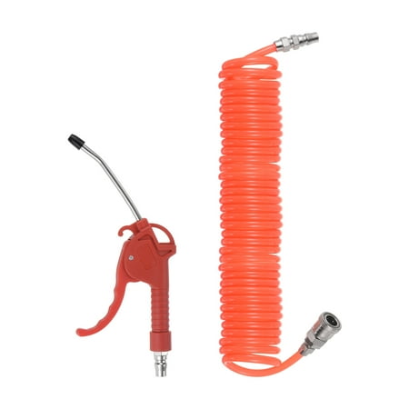 

Uxcell High Pressure Air Blow Gun Stainless Steel Dust Blower with 6m Long Pneumatic Pu Hose for Car Computer Red