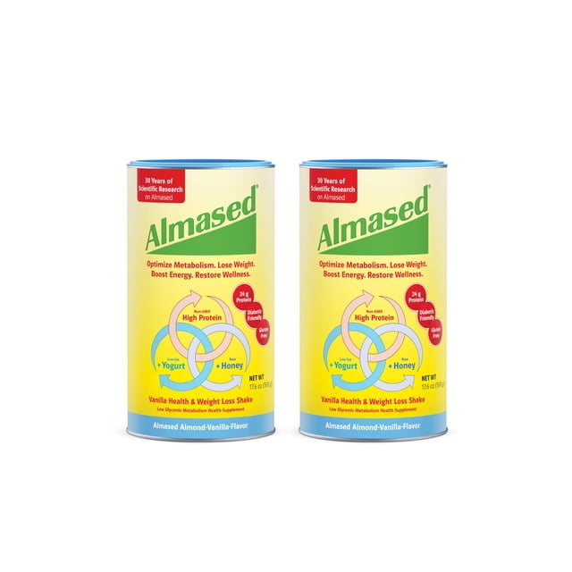 Batido sustitutivo de comidas Almased Vanilla, 500 ml, paquete de 2