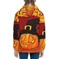 thumbnail image 6 of Pofeuu Halloween Pumpkin Print Teenage Zipper Hoodie Sweatshirts Hooded Casual Jackets With Pocket For Boys Girls-Small, 6 of 6