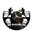 thumbnail image 2 of Boxing Match Vinyl Wall Clock, Vinyl Record Clock Wall Art Silent & Non-ticking(12 inchs C), 2 of 6