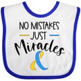 thumbnail image 3 of Inktastic No Mistakes, Just Miracles Down Syndrome Awareness Boys or Girls Baby Bib, 3 of 4