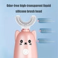 thumbnail image 4 of U-shaped Ultra Sonic Electric Toothbrush,IPX5,Kids 2-12Years Old(Pink), 4 of 5