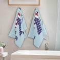 thumbnail image 3 of Coolnut National Day Cat Hand Towels 2 PCS, USA Flag Fourth of July Kitchen Towel Ultra Soft and Highly Absorbent,Decorative Fingertip Face Towel for Bathroom Hotel, 28.3"x14.4", 3 of 4