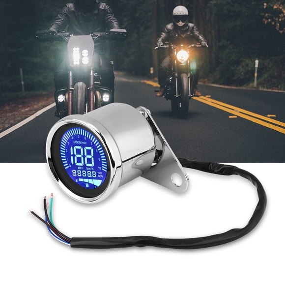 Medidor de velocidad para motocicletas, velocímetro digital LED universal para motocicletas, velocímetro para motocicletas, materiales ecológicos