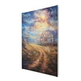 thumbnail image 2 of 8x12 inch Rural Path And Ferris Wheels Canvas Frameless Picture,Rustic Yard Door Decor Accessory,Modern Style Rural Path And Ferris Wheels Decor Hanging Picture,Gifts For Rustic Life Lovers, 2 of 6