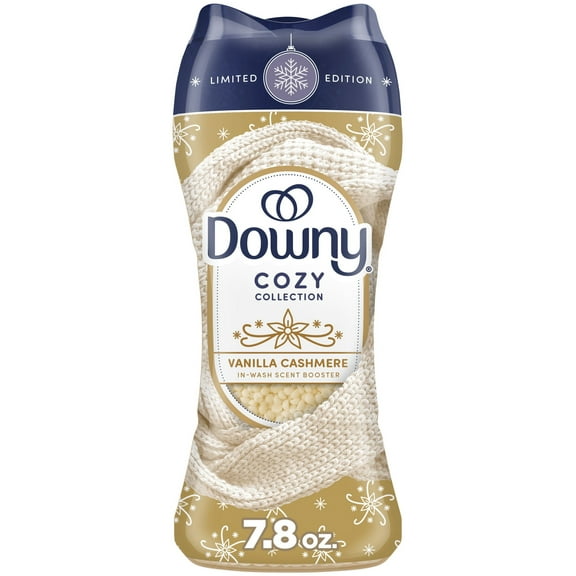 Downy Cozy Collection In-Wash Scent Booster Laundry Beads, Vanilla Cashmere Scent, 7.8 oz