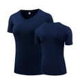 thumbnail image 7 of FNFYFH Plus Size Workout Tops for Women Short Sleeve V Neck Stretch Athletic T Shirts Quick Dry Tennis Yoga Running Tee Shirt, 7 of 7