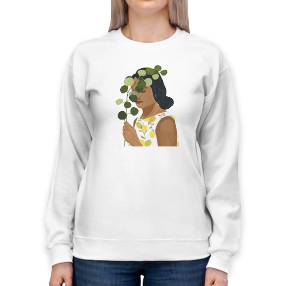 Botany Portrait Ii. Sweatshirt Women -Victoria Borges Designs, Female Medium