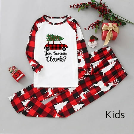 

Christmas Gifts Christmas Pajamas for Family Xmas Pajamas Pjs Sleepwear Outfits Matching Set Polyester Red 6-7 Years