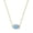 Blue Opal, variant on Women's Oval Druzy Crystal Pendant Necklace, 14K Gold Plated Chain, Hypoallergenic Statement Jewelry for Everyday Wear