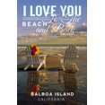 thumbnail image 4 of Balboa Island, California, Adirondack Chairs on the Beach, Love You to the Beach and Back (1000 Piece Puzzle, Size 19x27, Challenging Jigsaw Puzzle for Adults and Family, Made in USA), 4 of 4