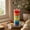 D, variant on Rainbow Decorative Glass Candle, One Rainbow-Colored Glass Container Candle without Unsupported Dried-Flower or Fruity-Floral Claims, for Tabletop, Meditation Room, Bedroom, Shelf, Gift, and Home