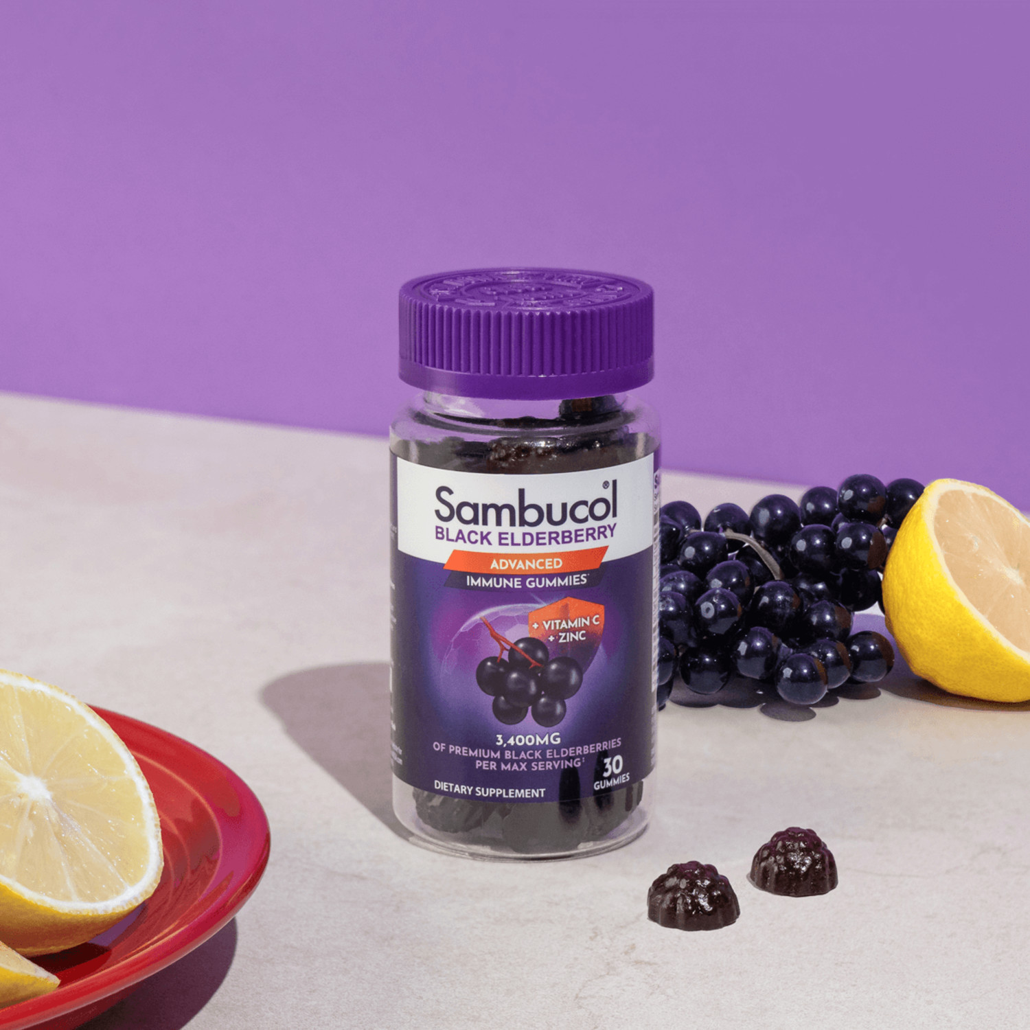 Sambucol Gominolas de Saúco con Vitamina C y Zinc, Apoyo Inmunológico, 30 Unidades 6