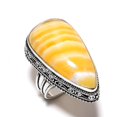 thumbnail image 2 of Natural Septerian Noodal Gemstone 925 Sterling Silver Jewelry Ring Size 9, 2 of 2