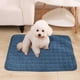 thumbnail image 5 of Colchoneta lavable de pana para mascotas | Colchoneta cálida para perros y gatos | 50 x 40 cm | Colchoneta de una pieza en azul, 5 of 6