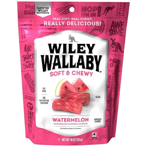 Wiley Wallaby Licorice Watermelon 10.0 oz Pack of 2