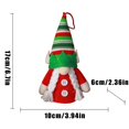 thumbnail image 3 of Gibobby Colgante de adorno de árbol de Navidad clásico de Navidad Colgante de ventana de sin rostro lindo(D), 3 of 3